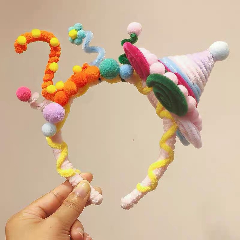 小女孩生日帽子皇冠发箍女童樱桃蛋糕头箍儿童公主风网红洋气头饰|undefined