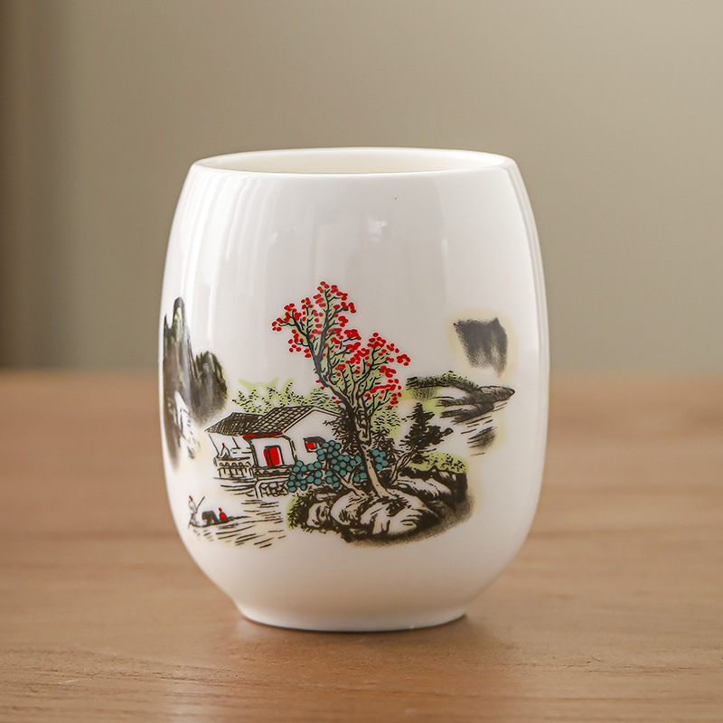 양고기 지방 Jade Dragon Egg Cup - Shanshui Renjia
