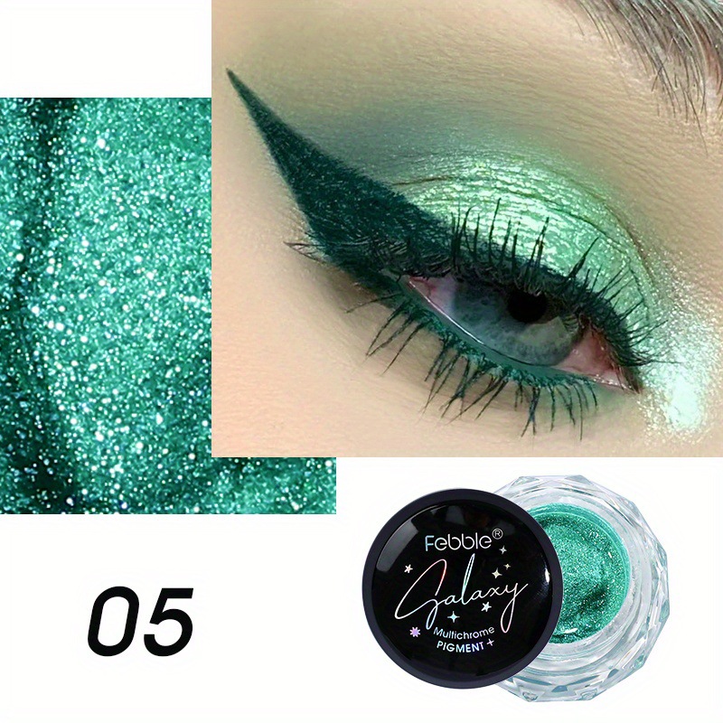 USHAS transfronterizo punto explosivo perla sombra de ojos 6 colores perla sombra de ojos líquida brillante brillante sombra de ojos líquida crema de ojos