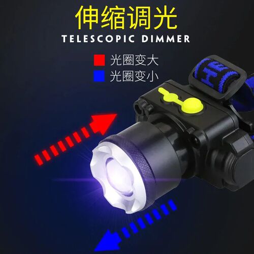 Cross-border fishing special head-mounted charging night fishing induction headlight strong light outdoor ultra-bright ultra-light long battery life wholesale