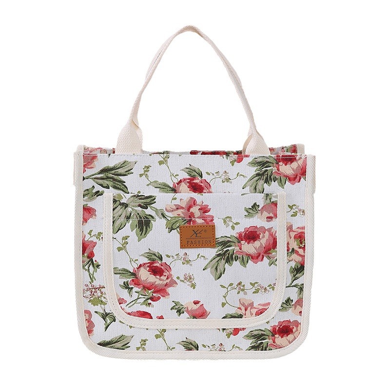 Nueva moda simple bolso de mano estilo nacional para trabajar bolsos portátiles ociosos bolsos al por mayor bolsos de lienzo de mamá