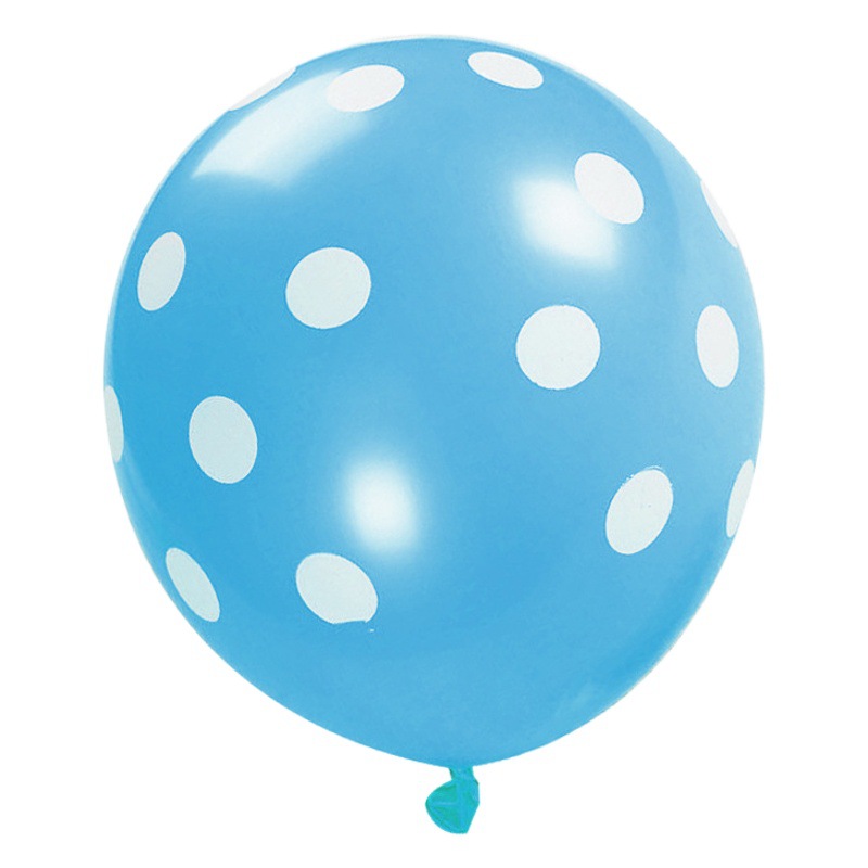 2,8G 12 pulgadas grueso color Polka Dot látex bola cumpleaños fiesta decoración diseño impresión Polka Dot Bola de látex