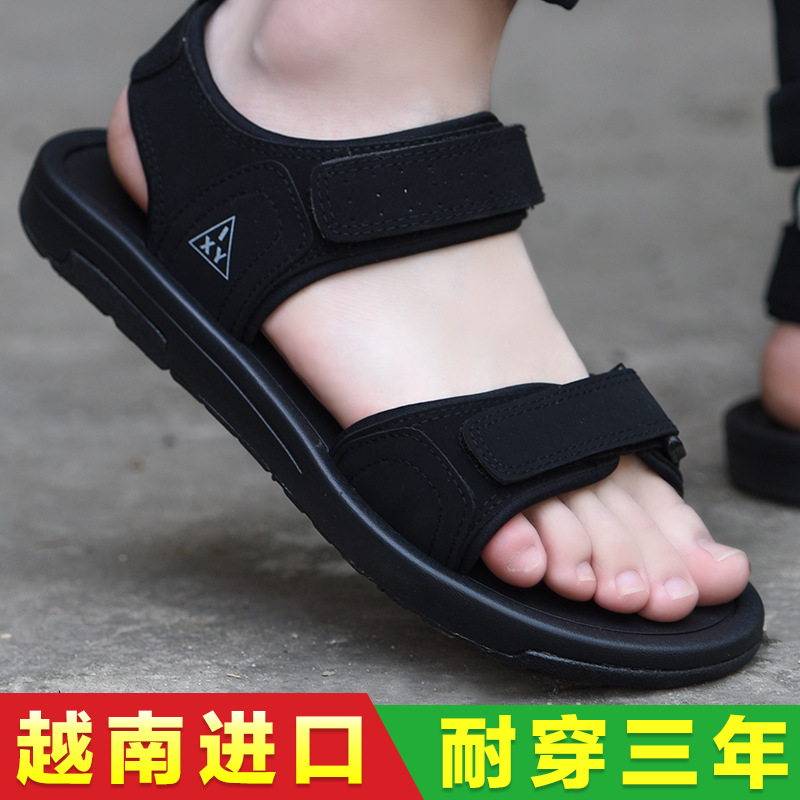 2024 년 새 여름 청소년 샌들 남자 패셔너블 한국식 올매치 학생 캐주얼 베트남 남성 아우터 샌들
