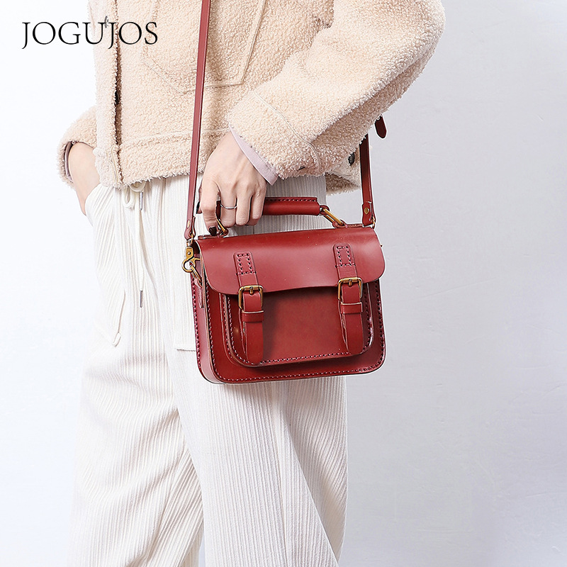 Special Offer Women's Bag Retro Genuine Leather Handbag Shoulder Bag Simple Fashion Crossbody Bag Casual Commuter Bag for Women