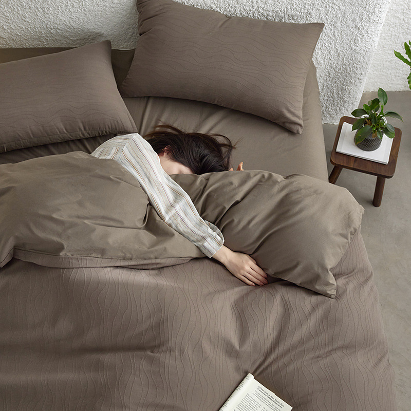 40S algodón total cama de cuatro piezas set2025 nuevo edredón de cuatro estaciones sábanas universales cama de tres piezas set