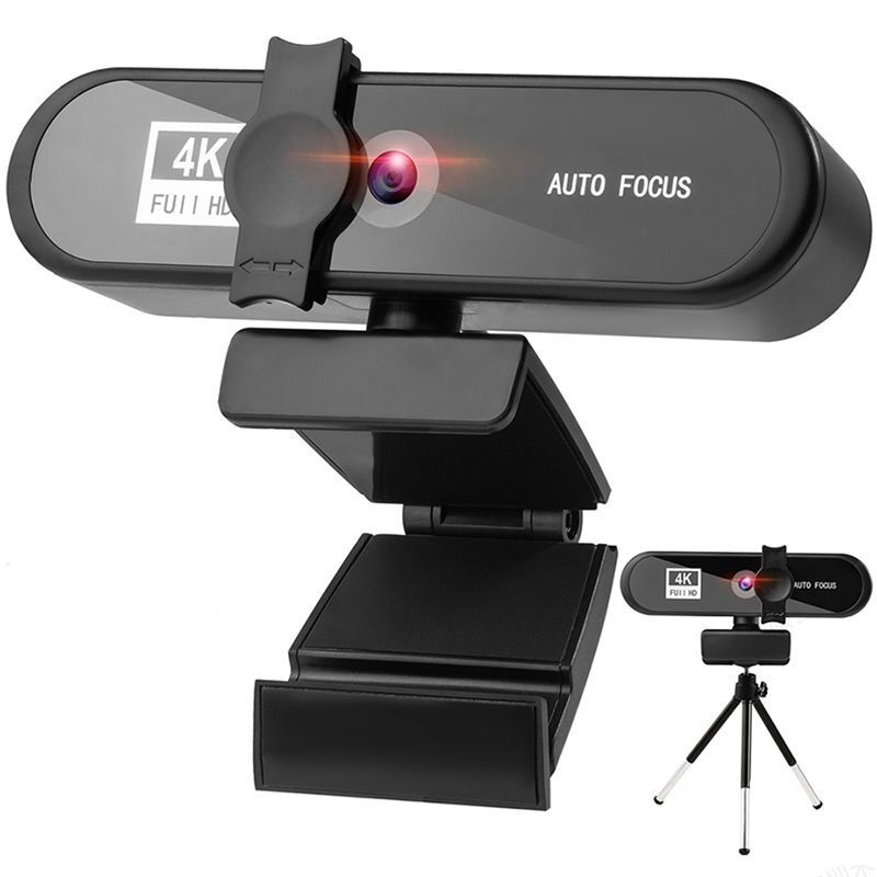 USB Network Computer Camera Smart Live Broadcast Protective Cover 4K 2K 1080P Beauty Supplementary Light Hd Webcam