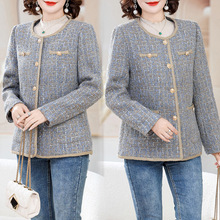 小香风外套妈妈装2024春季新款40岁中年女士春装短款时尚洋气上衣