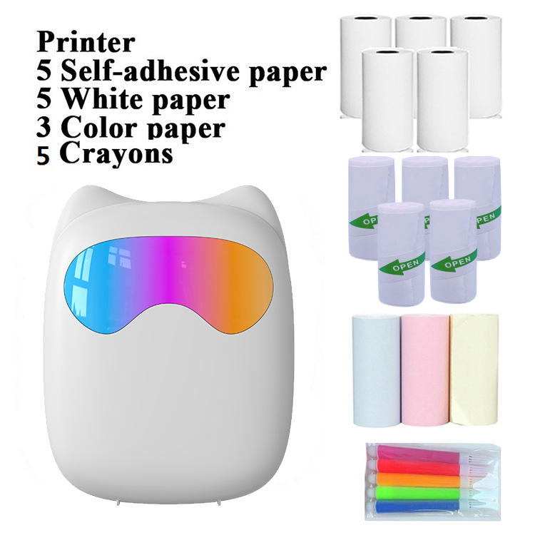 Nuevo adhesivos transfronterizos C37 impresora térmica portátil pequeña de bolsillo para estudiantes mini impresora de errores