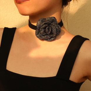 �W���羳��Ʒ �r��ˮ荻���choker��ɫ�Ȧ ɽ�軨�����i�Ů