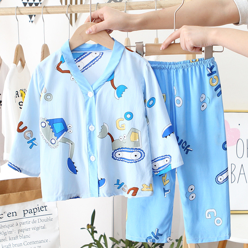 New V-neck blue excavator