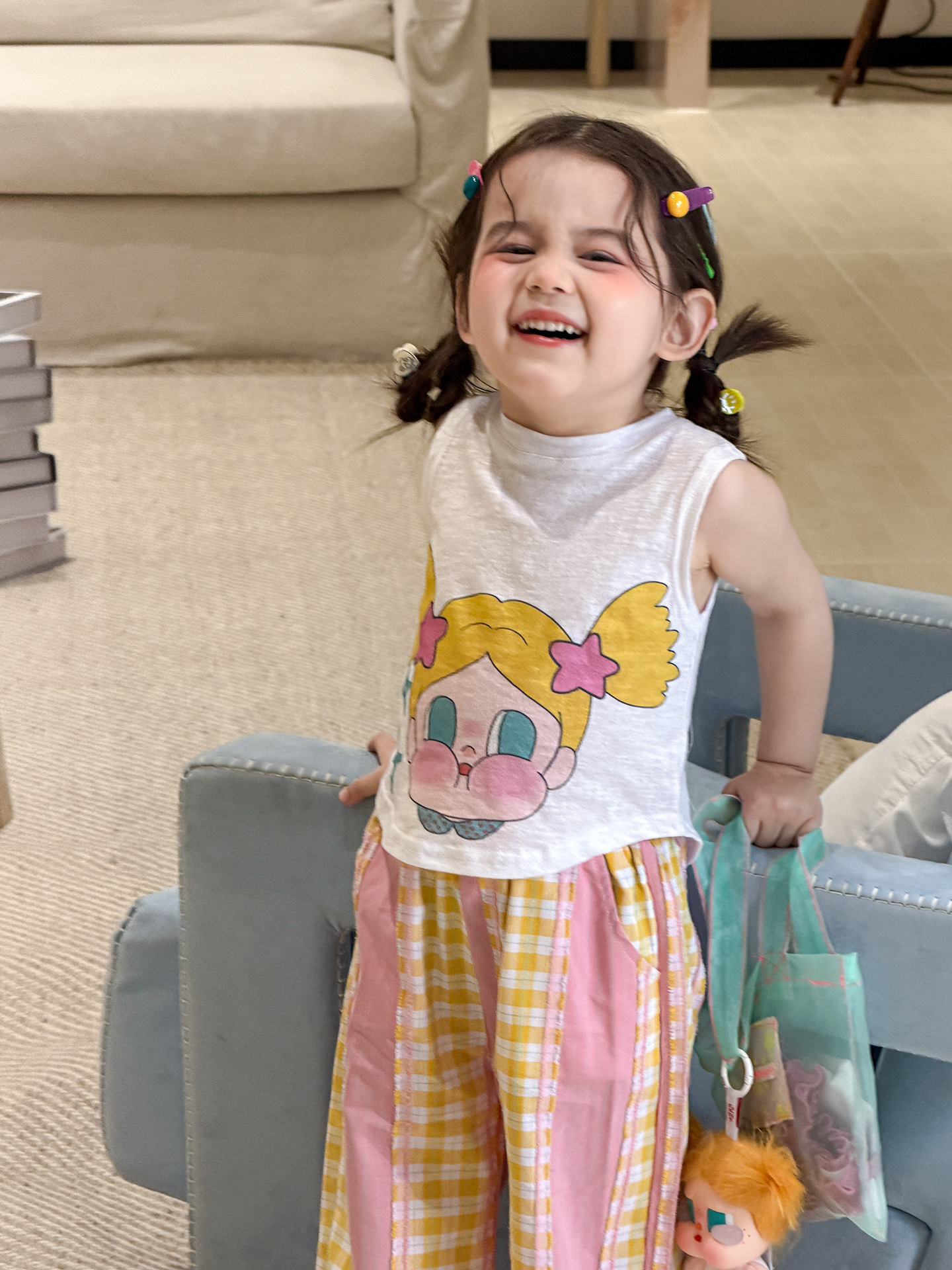 Sugar Pear ropa infantil chaleco de verano delgado 2026 ropa infantil de niñas clase A chaqueta sin mangas para bebés