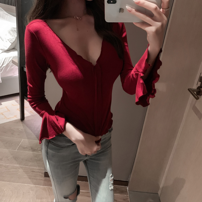 Wine Red Long Sleeve T-Shirt
