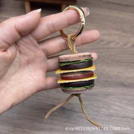 小众纯手工头层牛皮挂件miu系包挂钥匙扣背包挂饰配件饰品女配饰