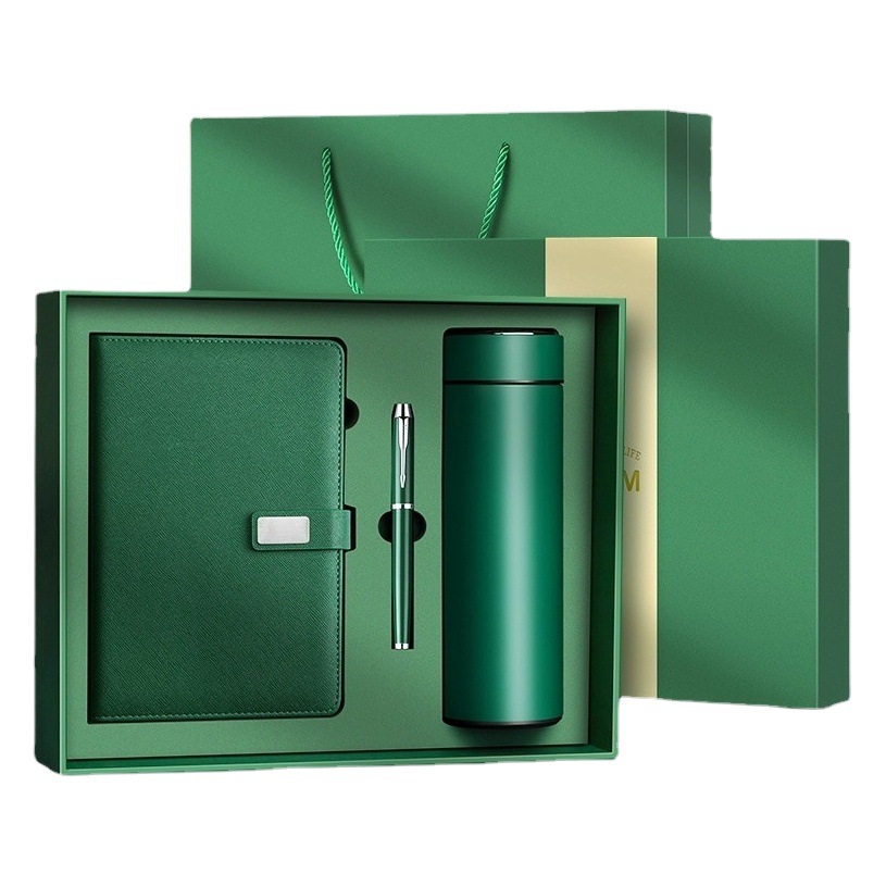 Vacuum Cup Notebook caja de regalo traje logotipo imprimible personalizado regalo de oficina de negocios de alta apariencia regalo de alta gama