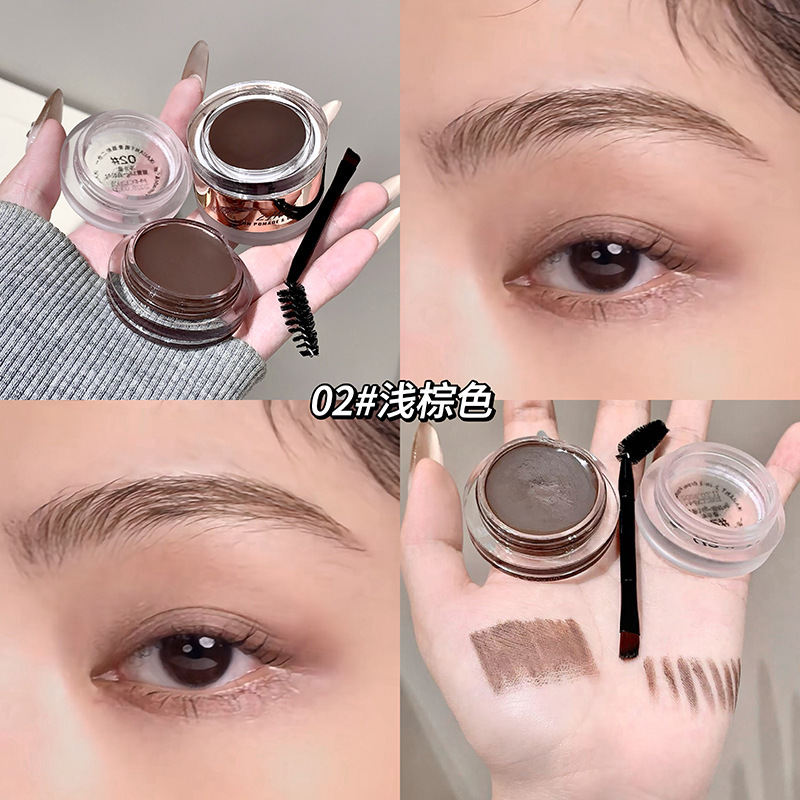 Colander Eyebrow Cream, gel de cejas 2 en 1, cejas salvajes estereotipadas con raíces claras y raíces, maquillaje transfronterizo.