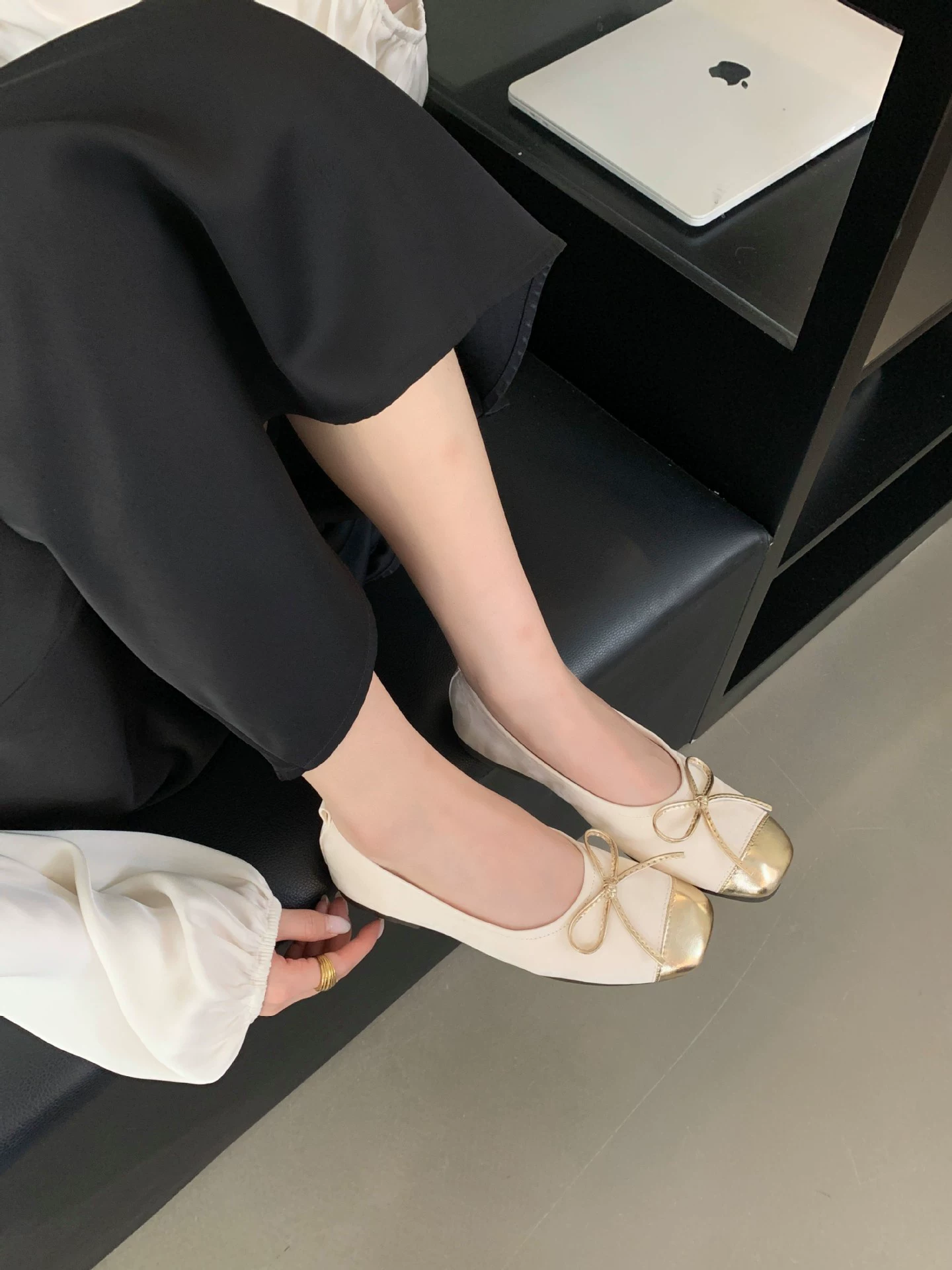 Балетки с бантом, обувь, стиль Chanel, мягкая подошва, французский ретро стиль