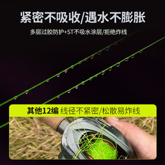 12-strand Dyneema fishing line—specialized for heavy-duty lure casting, featuring high-strength PE material, perfect for long-distance casting and powerful fish-catching applications.