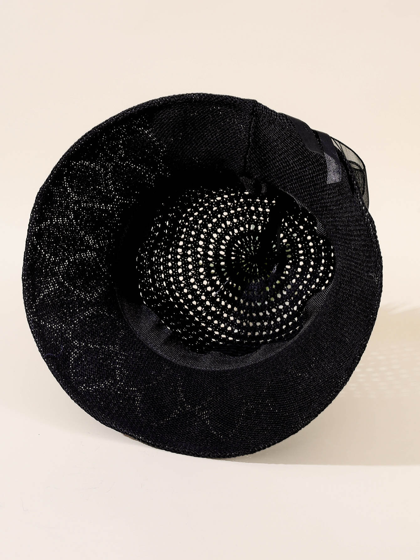 Nuevo arco de color sólido sombrero de pescador de punto versátil estilo coreano ala grande sombrero para el sol sombrero de la cuenca moda