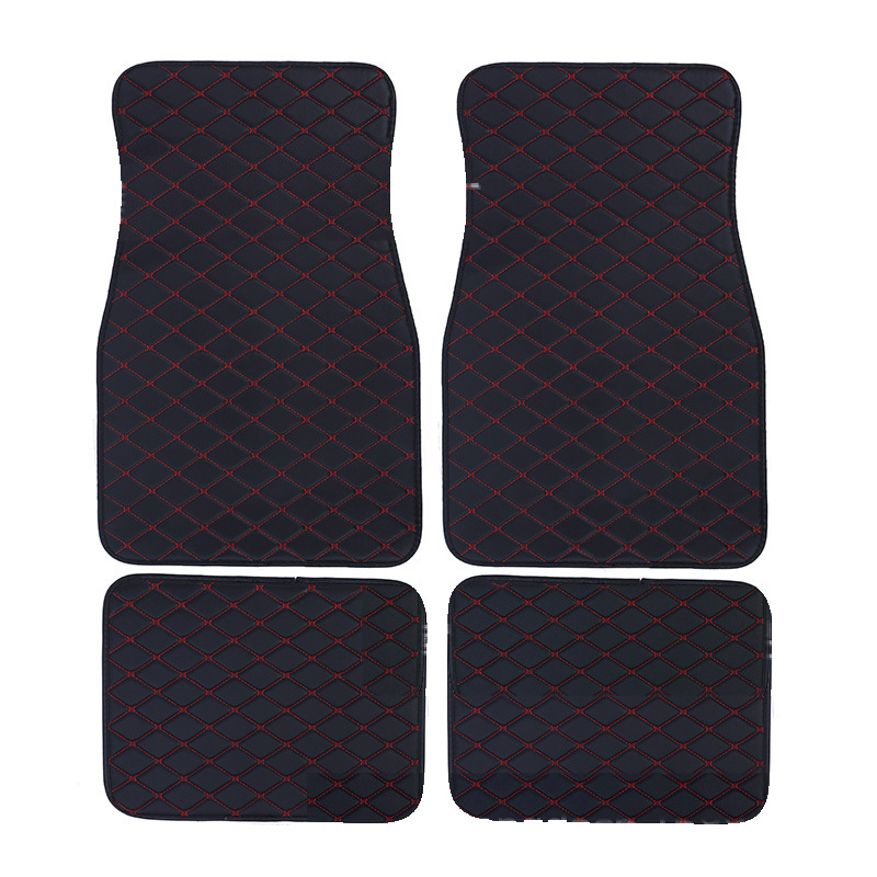Wholesale and dropshipping of foreign trade car carpets, Amazon cross-border quilted foot mats, right-hand drive PVC universal car floor mats