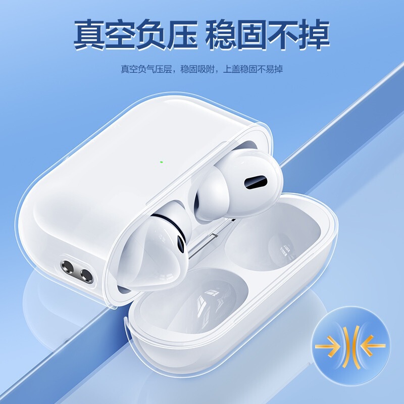 透明素材適用airpods3世代bluetoothイヤホンケースtpuソフトケース転倒防止pro2アップル4世代保護カバー|undefined