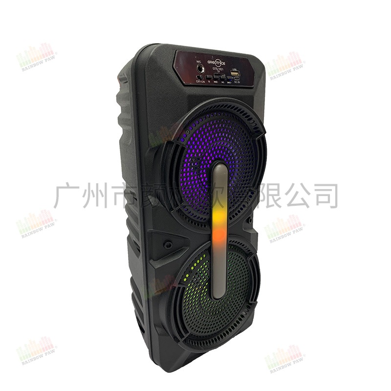 GTS-1621,Altavoz Bluetooth portátil, doble 6.5 pulgadas