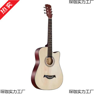 Beginner's Ready-Made Folk Pencil Box Popular Guitar Size Wooden Practice Storage Box Toothpaste Wholesale