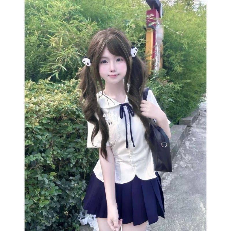 Original Doll Collar Short-Sleeved Suit Jk Shirt Summer New Japanese Style Preppy Petal Uniform Cute Waist Top Original Doll Collar Short-Sleeved Suit Jk Shirt Summer New Japanese Style Preppy Petal Uniform Cute Waist Top