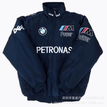 2025跨境热销F1赛车服刺绣夹克摩托车骑行服棒球服飞行服外套定制
