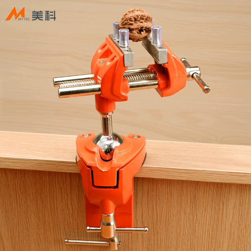 Универсальные настольные тиски, сверхмощные цельнометаллические маленькие тиски, прецизионный бытовой верстак, многофункциональный зажим, ручная настольная дрель «сделай сам»