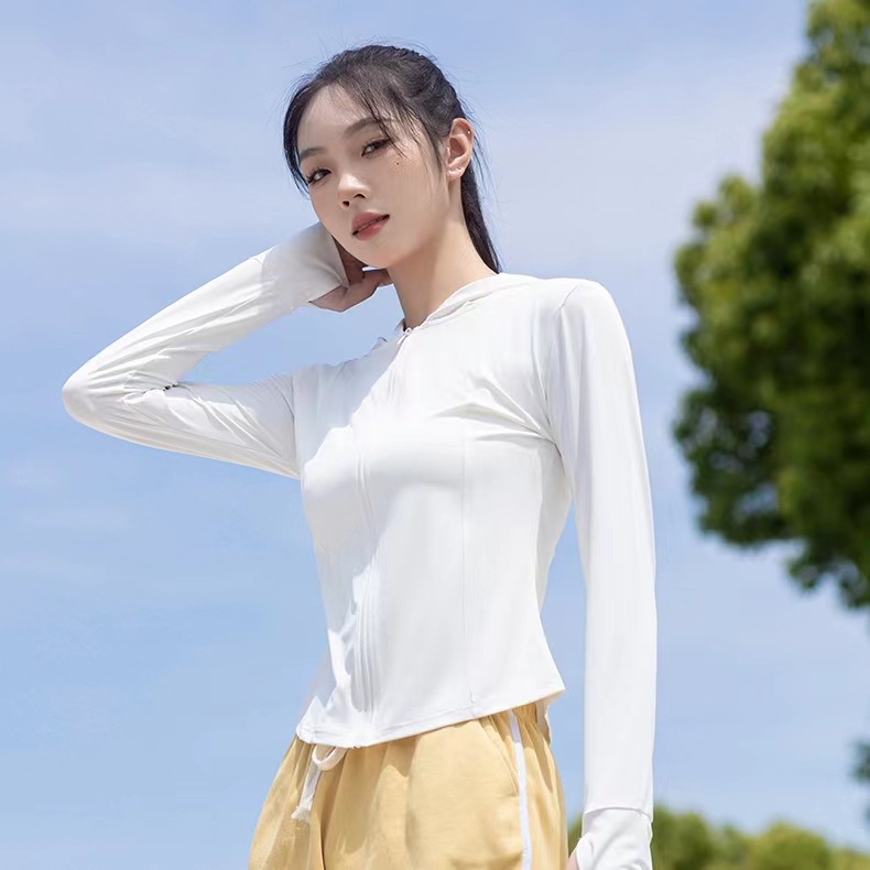 紧身新款防晒衣热销同款夏季修身原纱防晒服冰丝原纱防晒外套批发