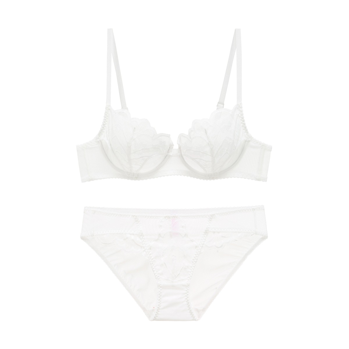 Women's Bra And Briefs Set Lace Perspective Thin Bra For Ladies_voghion.com