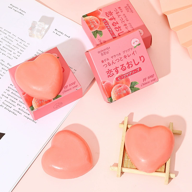 [Simi Silk] Персиковое полипропиленовое мыло для стыков мыло ручной работы для очистки и увлажнения 80 г