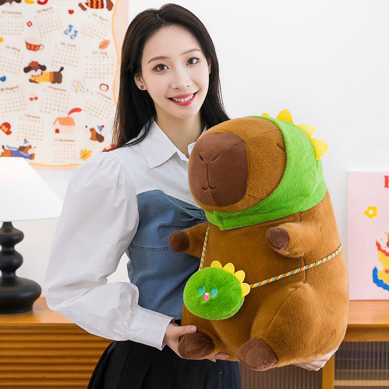 공룡 모자 배낭 카피바라