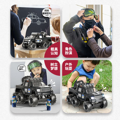 Openable Simulation 110 Special Police Car Model Children Alloy Sound Light Music 3 Years Old Boy Toy Car Gift 