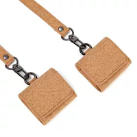 Моющаяся пробковая сумка для наушников Bluetooth недоуздок Ретро Мини милая сумка защитный чехол