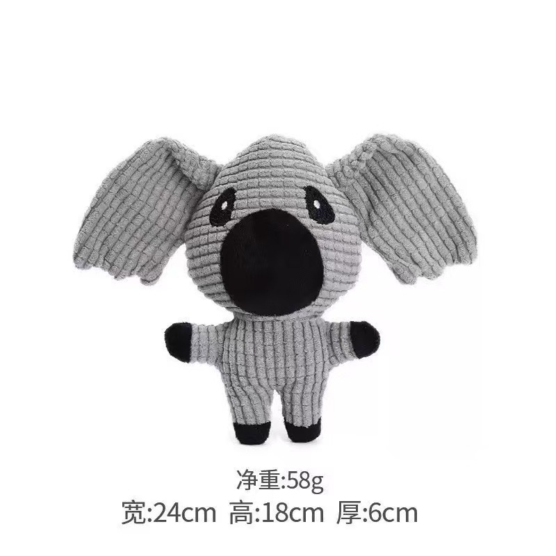 Nuevo juguete de peluche para perros sonido molar resistente a la mordida perros pequeños, medianos y grandes simulando animales juguetes para mascotas