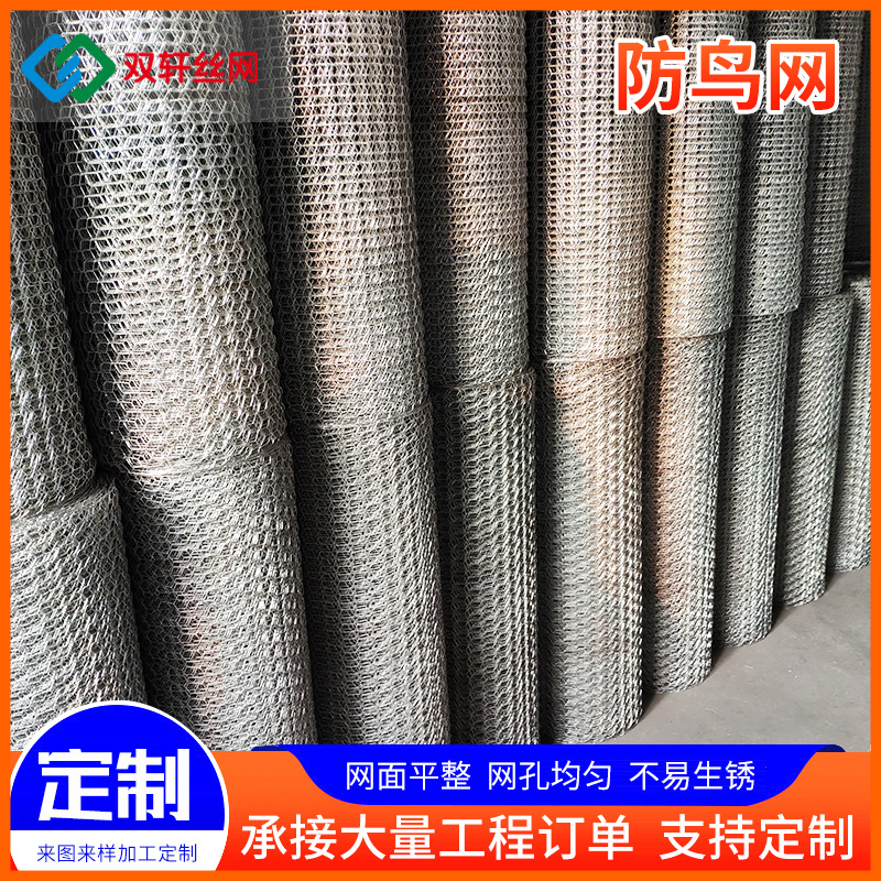 304不锈钢驱鸟网铁路驱鸟网 建筑车站机场小孔防鸟网古建筑防鸟网