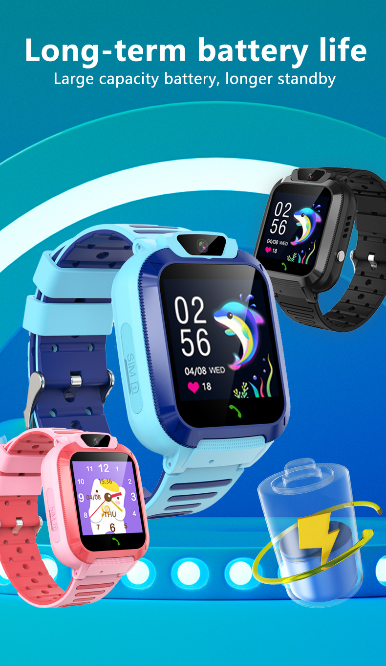 Cross-border 4G multi-language Q12B camera waterproof video Q19 call children GPS smart positioning smartwatch Application Scenario