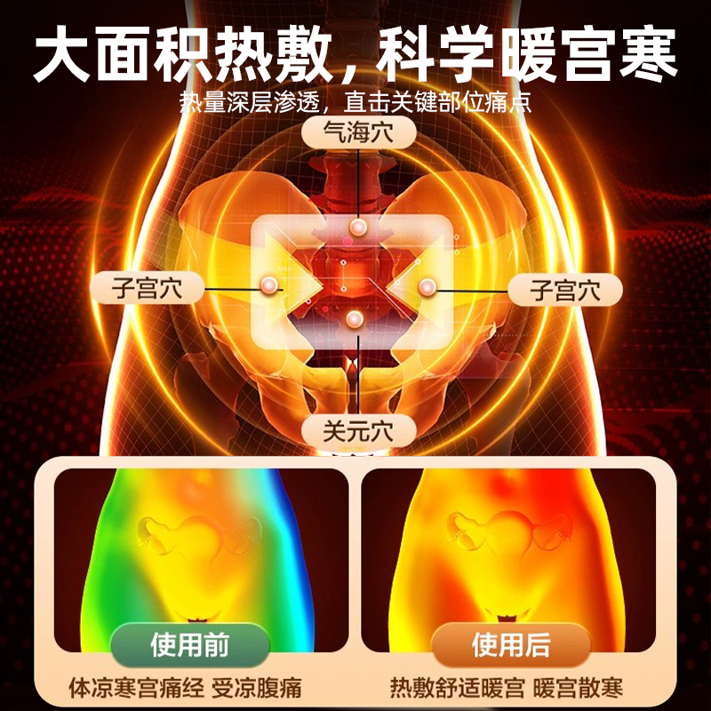 暖宝宝暖贴保暖女生用大姨妈暖宝贴艾草益母草寒宫暖身发热贴2880|undefined