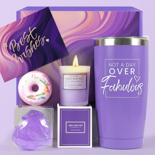Cross-Border Amazon Best-Selling Product Spa Gift Basket Purple Gift Set Mother's Day Creative Gift for Best Friend