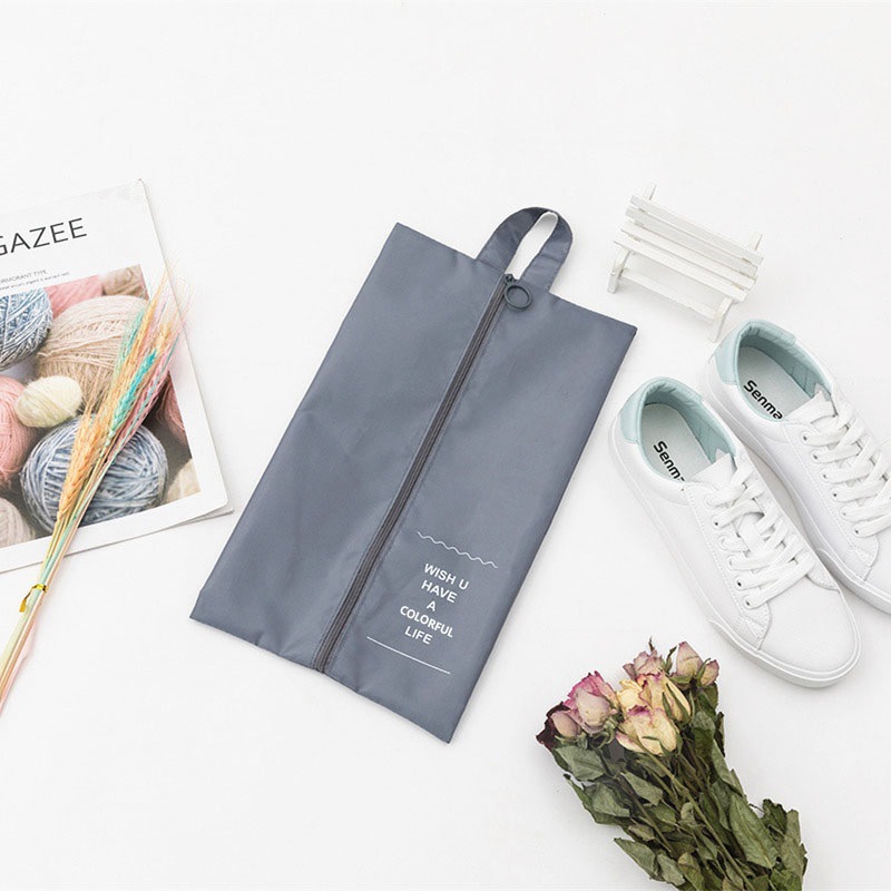 Travel Convenient Shoe Bag Large Capacity Zipper Storage Bag Fashionable Foldable Waterproof Shoe Bag Simple Storage Bag