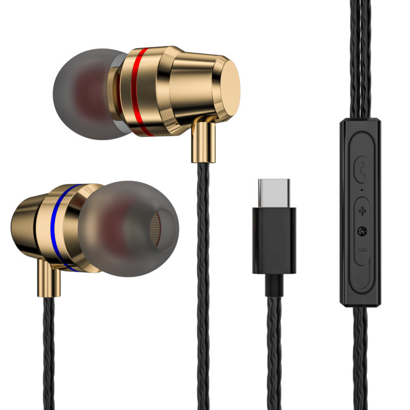 Auricular de doble bobina móvil en la oreja artefacto de juego de pollo adecuado para Apple Xiaomi teléfono móvil con cable auricular entrega de una pieza