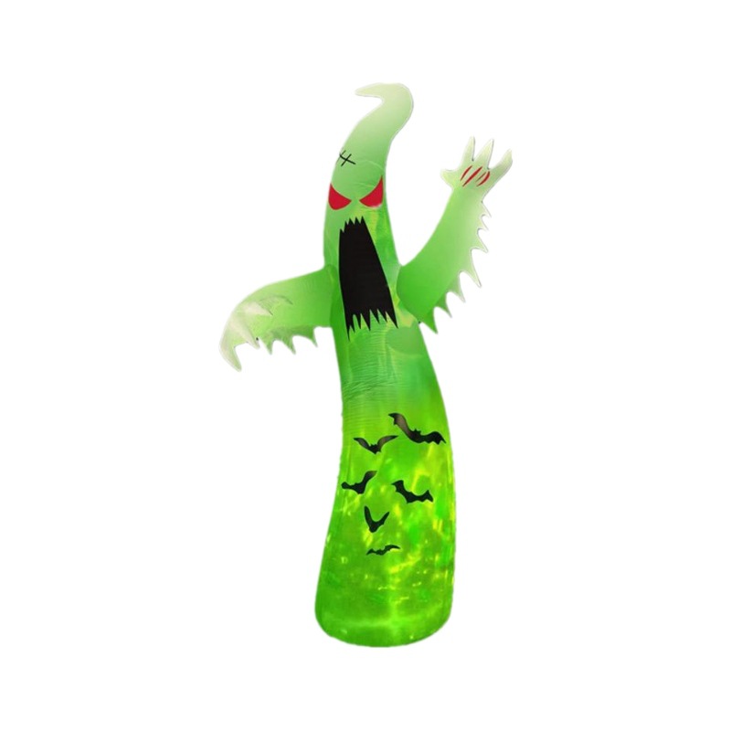 Personalizada calabaza infláble sombrero de Halloween hechicero decoración luminosa fantasma al aire libre patio fiesta llevó props modelo de aire