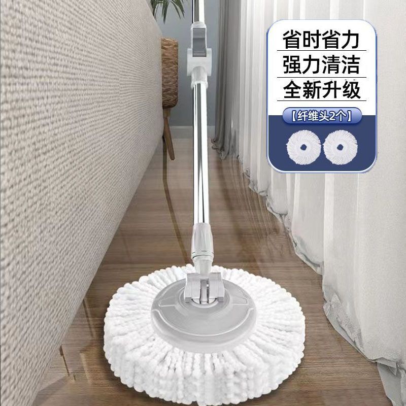 デュアルドライブ家庭用ハンズフリーフロアモップバケツステンレス鋼回転モップバケツ正方形油圧パワーアシストモップロッド|undefined