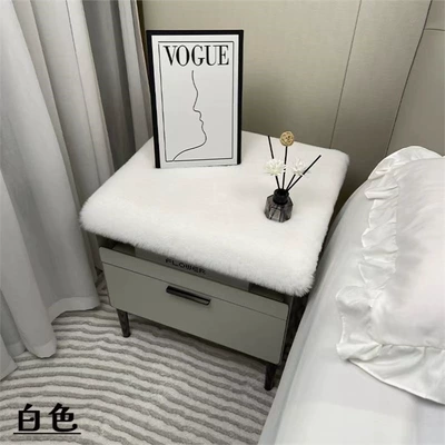 Tool for Bedroom, Fluffy Carpet | Car Carpet - pure-white-short-plush-thickened-model-4040cm