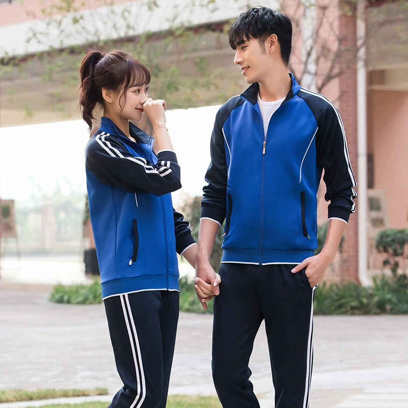 Uniform, autumn demi-season set for elementary school students, sports suit for men and women for beloved