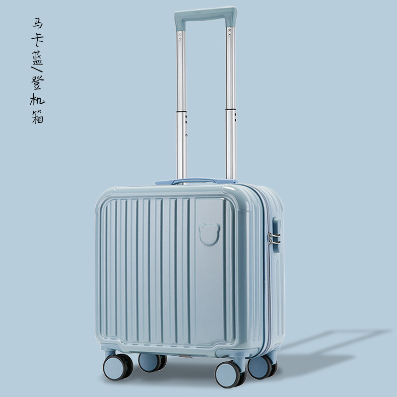 [Fábrica de selección estricta] 18 pulgadas maleta de embarque oso lindo pequeño maleta contraseña maleta de palanca