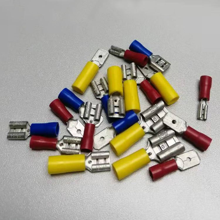 冷压端子 电线连接器 公母插接线端头 紫铜 插簧插片FDD/MDD