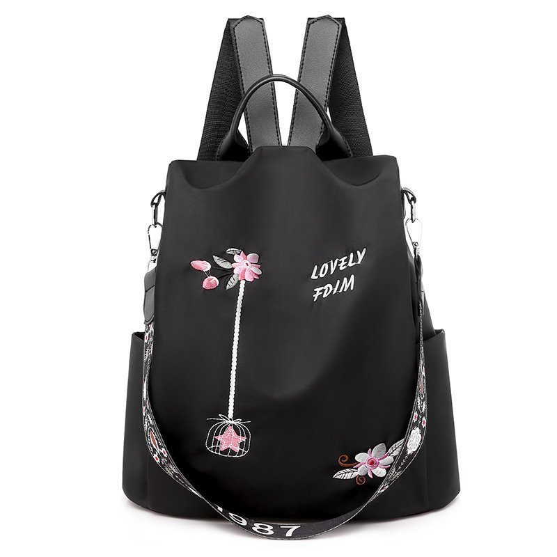 2020新型花刺繍リュックサック文芸国風女性オックスフォードリュックサック大容量ネット赤女性バッグ盗難防止|undefined