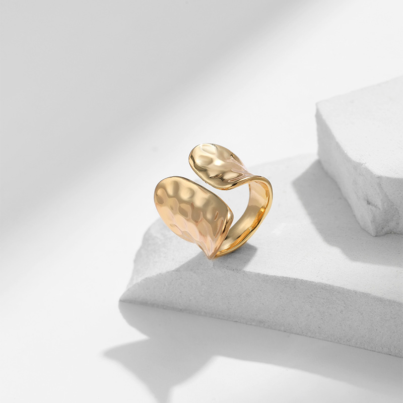 Heart Shape, Flower Pattern Women's Gender Streetwear Heart Shape Flower Copper Inlay Zircon Open Rings